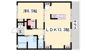 アコーデリア元禄【0102号室】の間取り