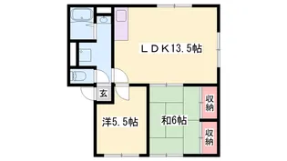 ジョイス広畑【1階】の間取り