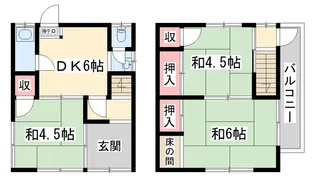 兵庫県姫路市名古山町【一戸建】の間取り