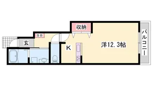 ウエスト ウッド アベニュー【104号室】の間取り