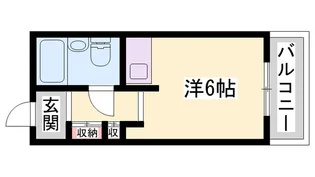 ドミトリーⅠ【201号室】の間取り