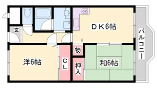 ヴィーブル新在家【3階】の間取り
