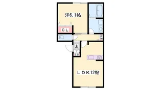 トリニティI号館【1階】の間取り