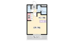 フォンテーヌ・アベニューⅠ【105号室】の間取り