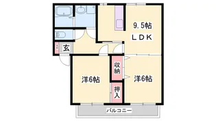 サンハイツ【2階】の間取り