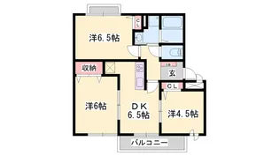 ベネッセ1071B【2階】の間取り