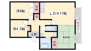 エクセルハイブリッジ【2階】の間取り