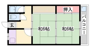 クレメアA棟【12号室】の間取り