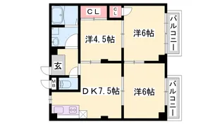 オアシスヤマナ【1階】の間取り