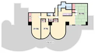 メゾン富士才【602号室】の間取り