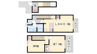グレイスフルフィールドⅠ【2階】の間取り