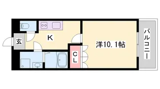 ル・ヴァンデスト【1階】の間取り