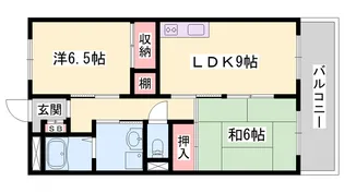 パームコート東山【4階】の間取り