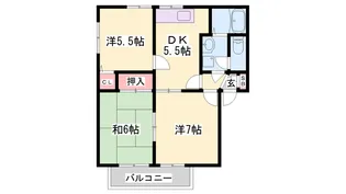 ディアス・オークラ【2階】の間取り