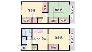 ニラングランドウィル宝殿【N-5号室】の間取り