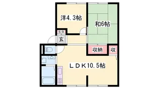 サンライフサルビア【1階】の間取り