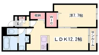 サンセールⅧ A【1階】の間取り