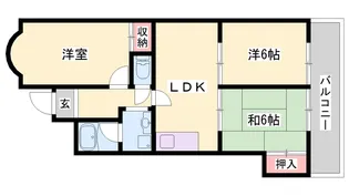 メゾンそれいゆ【8-D号室】の間取り