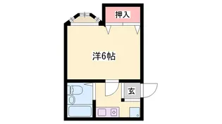 サンパレス高瀬【1階】の間取り