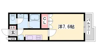 コンソルテ【203号室】の間取り