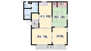 フレグランス 加西【0202号室】の間取り