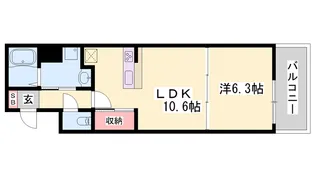 ポーシェガーデン3【8階】の間取り
