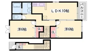 クローバーライフ【2階】の間取り