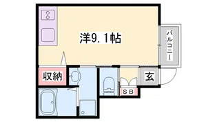 カプラン芝町【102号室】の間取り