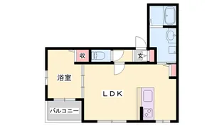 ボヌール英賀保駅前Ⅱ【3階】の間取り