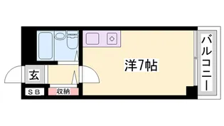 カルム白鷺【9階】の間取り