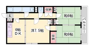 コンフォートヴィアーレ【2階】の間取り