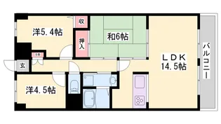 手柄アートスカイハイツ(ST)【9階】の間取り
