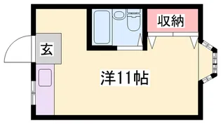 書写マンション B棟【204号室】の間取り