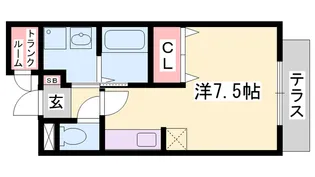 ヴェルロール西今宿【1階】の間取り