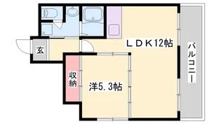 大栄十二所前レジデンス【1001号室】の間取り