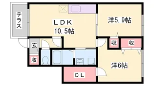 グリーンベルト【1階】の間取り