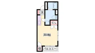 城北興和マンション【407号室】の間取り