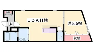 播磨ベルハウス【1階】の間取り