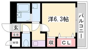 サンセール【2階】の間取り