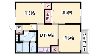 3DKの間取り画像