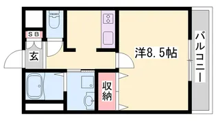 グランディール サクラ【103号室】の間取り