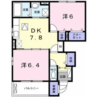 ポラリスⅢ【1階】の間取り