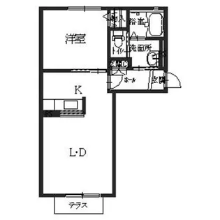 ウェル・エンジュ【0103号室】の間取り