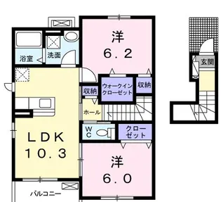 パン リーヴル【2階】の間取り