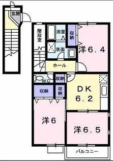 グリーンコーポラスA【2階】の間取り