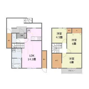 マハロ南山Ⅰ【B号室】の間取り