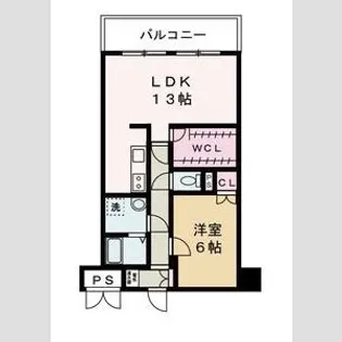 リバーサイド白鷺【3階】の間取り