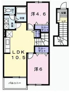 サンパティオ【2階】の間取り