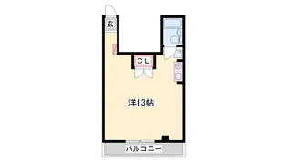 ハイツソレイユ【202号室】の間取り