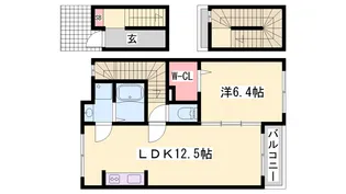 コスモビレッジ【302号室】の間取り